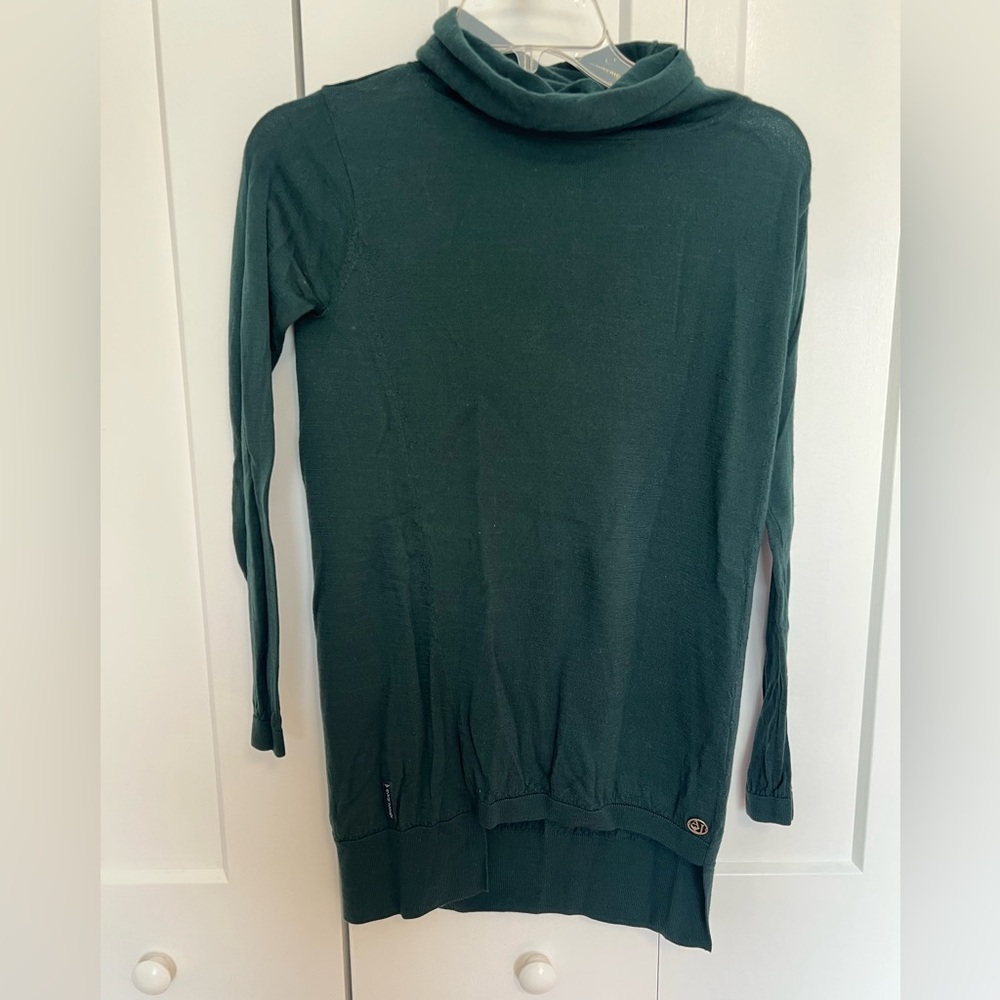 Armani Jeans Deep Green Cowl Neck Sweater